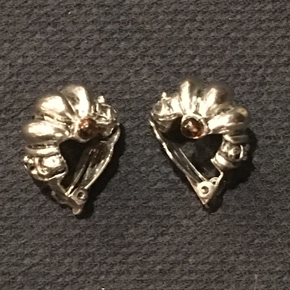 Metal/silver shrimp style clip earring; add hoop - Picture 3 of 9